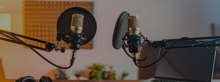 1 of 5, image of podcast recording room